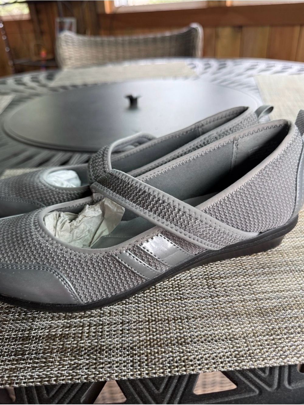 Laura Ashley Welford Light Gray Mary Jane Flat Sneakers